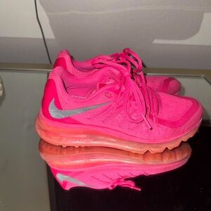 Nike Pink and Orange Air Max Sneakers